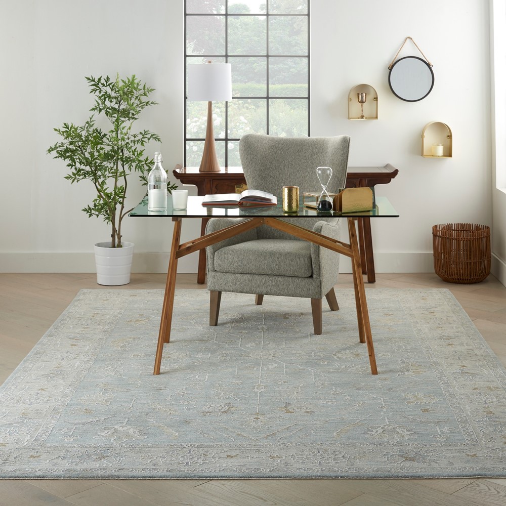 Nourison Infinite Persian Rugs IFT05 in Blue